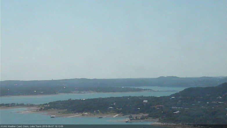Lake Travis webcam, June 7, 2018 3:15 PM CT