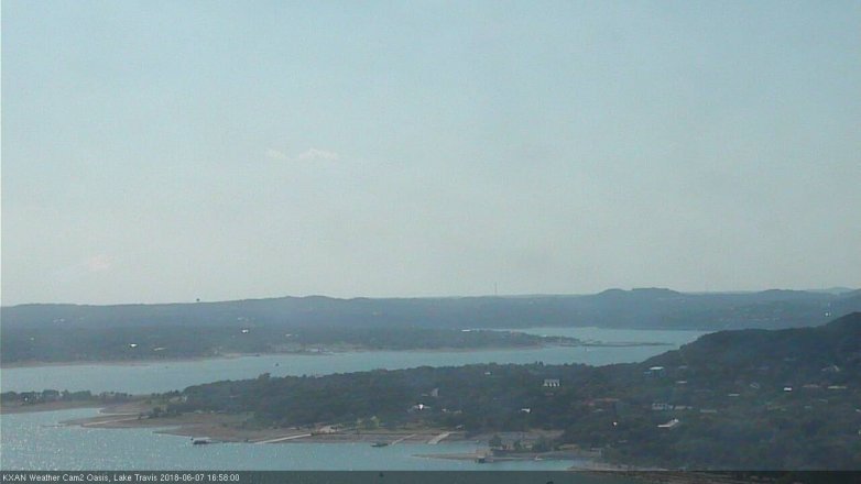 Lake Travis webcam, June 7, 2018 4:00 PM CT
