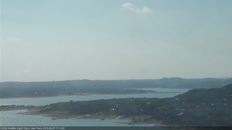 Lake Travis webcam, June 7, 2018 4:15 PM CT