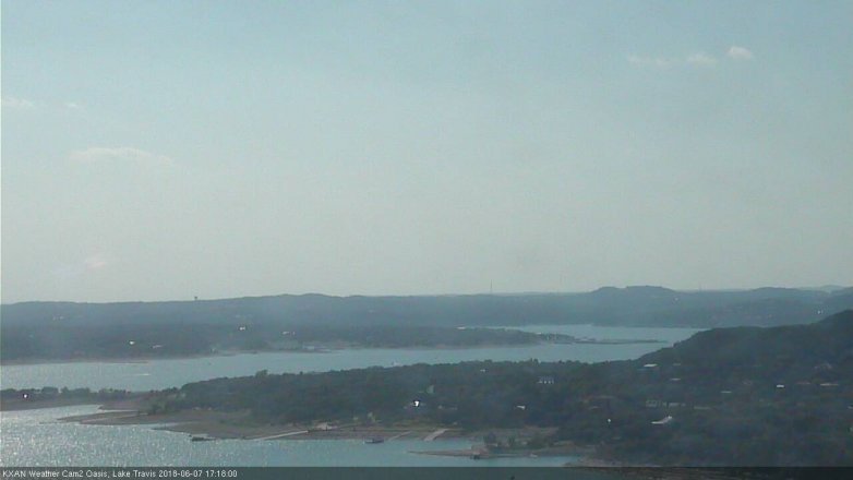 Lake Travis webcam, June 7, 2018 4:20 PM CT