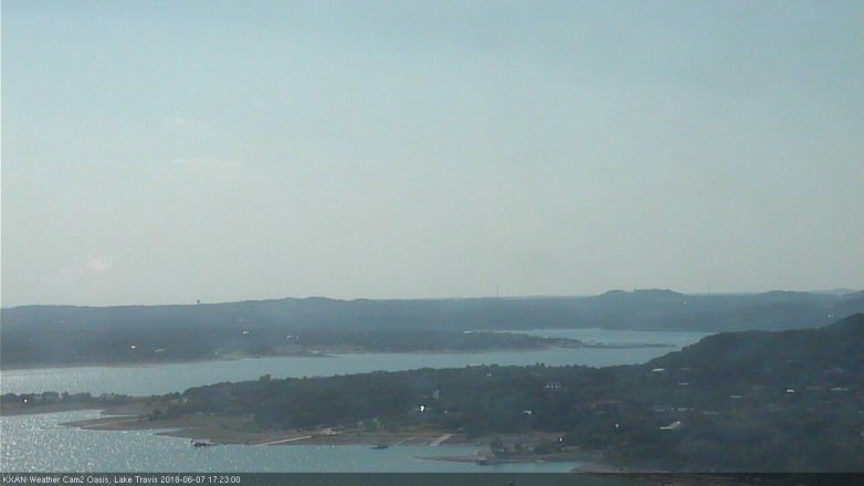 Lake Travis webcam, June 7, 2018 4:25 PM CT