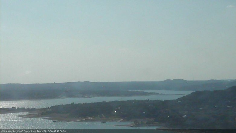 Lake Travis webcam, June 7, 2018 4:40 PM CT
