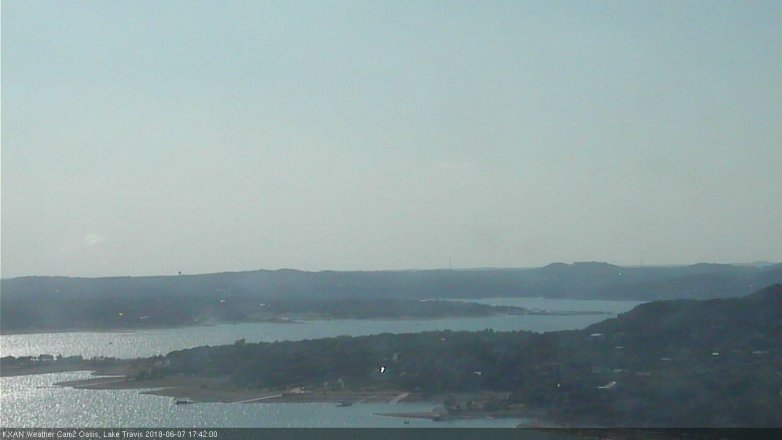 Lake Travis webcam, June 7, 2018 4:45 PM CT