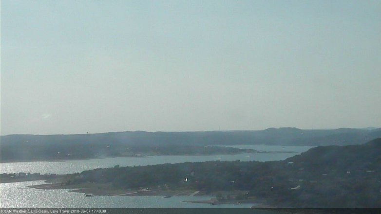 Lake Travis webcam, June 7, 2018 4:50 PM CT