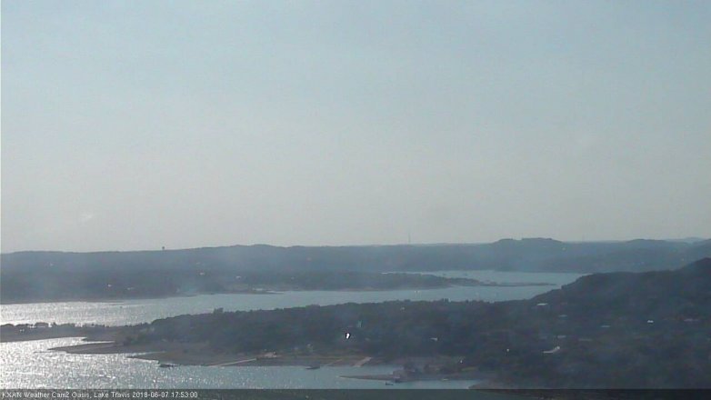 Lake Travis webcam, June 7, 2018 4:55 PM CT