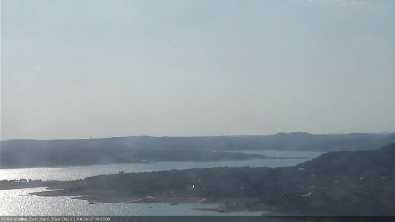 Lake Travis webcam, June 7, 2018 5:05 PM CT