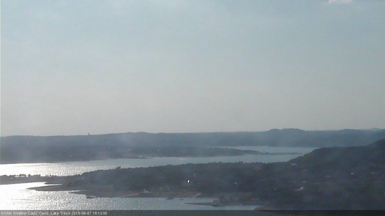 Lake Travis webcam, June 7, 2018 5:15 PM CT