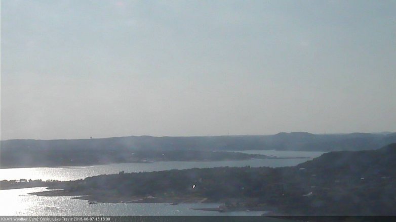 Lake Travis webcam, June 7, 2018 5:20 PM CT