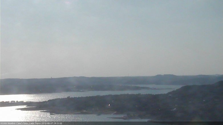 Lake Travis webcam, June 7, 2018 5:25 PM CT