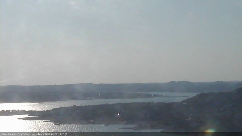 Lake Travis webcam, June 7, 2018 5:30 PM CT