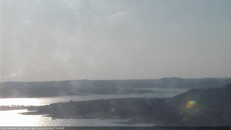 Lake Travis webcam, June 7, 2018 5:50 PM CT