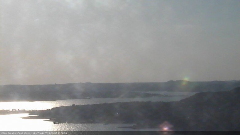 Lake Travis webcam, June 7, 2018 6:10 PM CT