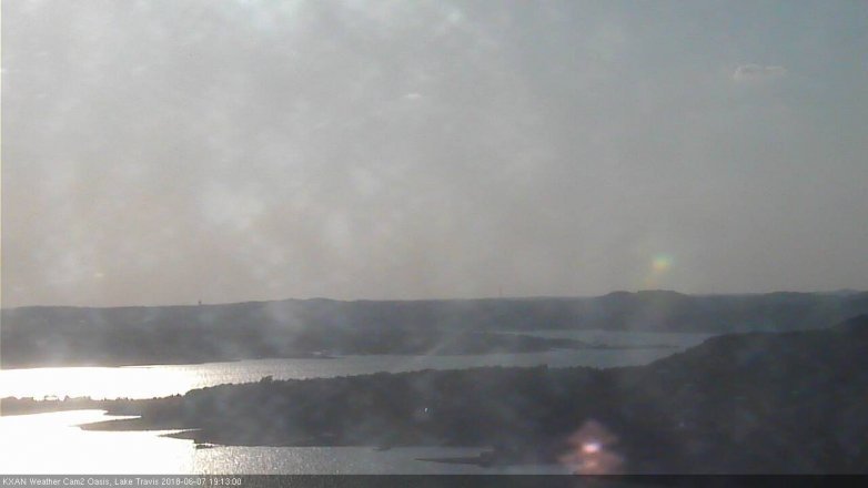 Lake Travis webcam, June 7, 2018 6:15 PM CT
