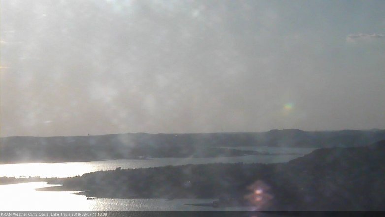Lake Travis webcam, June 7, 2018 6:20 PM CT