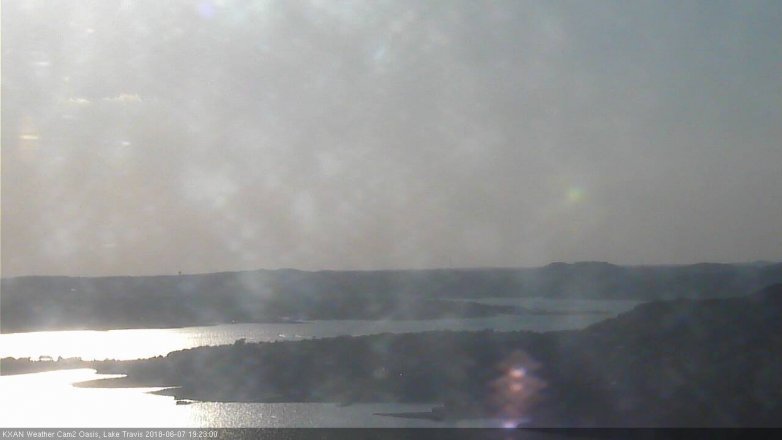 Lake Travis webcam, June 7, 2018 6:25 PM CT
