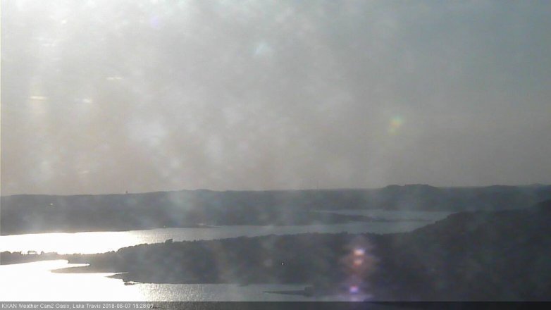 Lake Travis webcam, June 7, 2018 6:30 PM CT