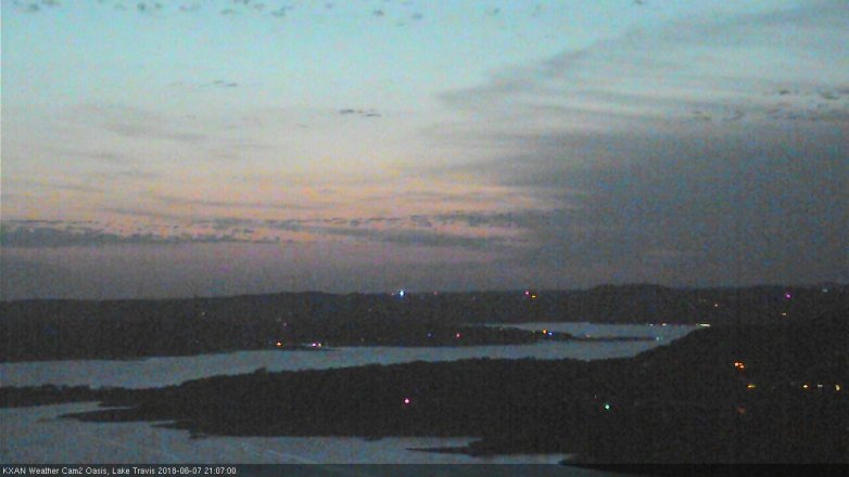 Lake Travis webcam, June 7, 2018 8:10 PM CT