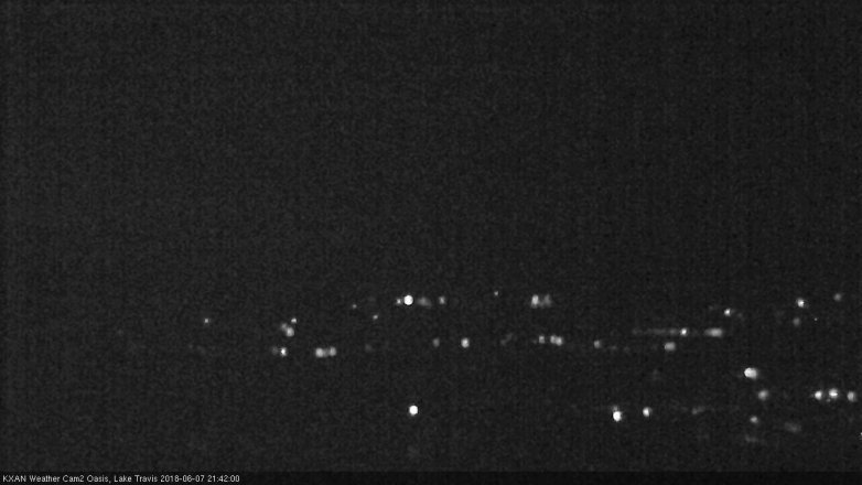 Lake Travis webcam, June 7, 2018 8:45 PM CT