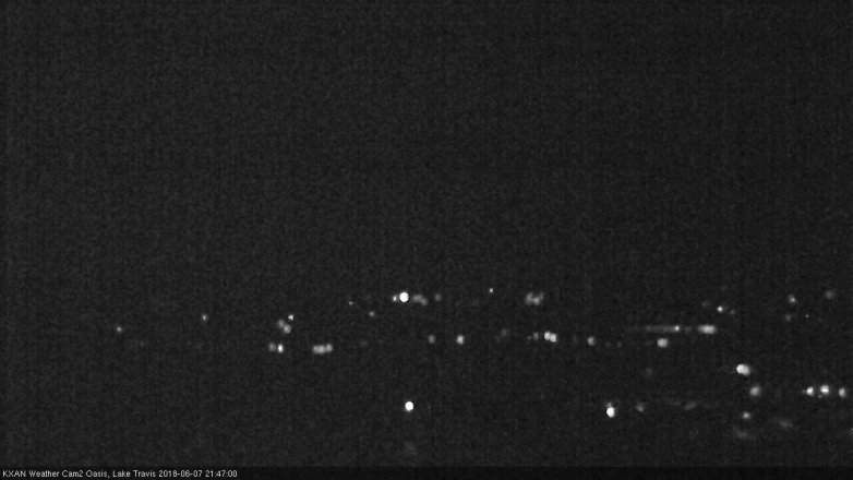 Lake Travis webcam, June 7, 2018 8:50 PM CT