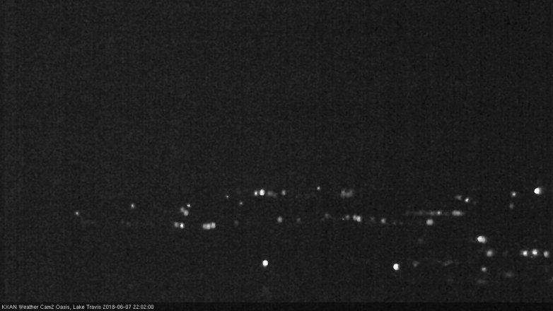 Lake Travis webcam, June 7, 2018 9:05 PM CT