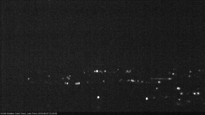 Lake Travis webcam, June 7, 2018 9:30 PM CT