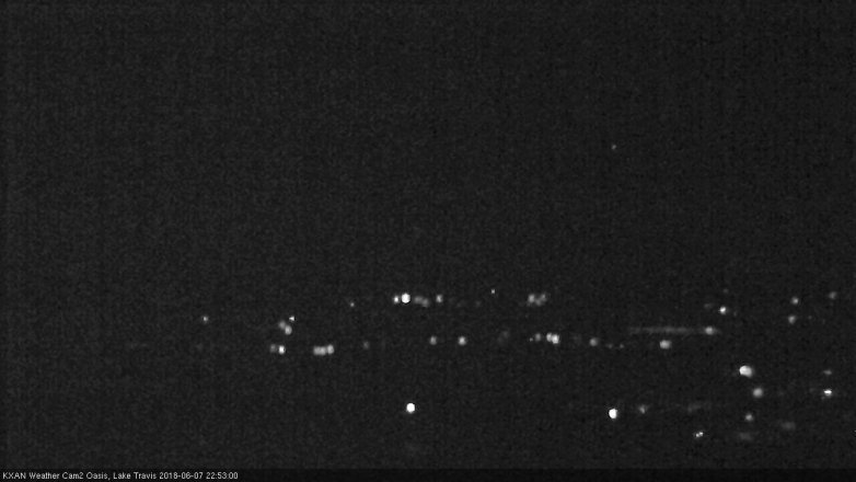 Lake Travis webcam, June 7, 2018 9:55 PM CT