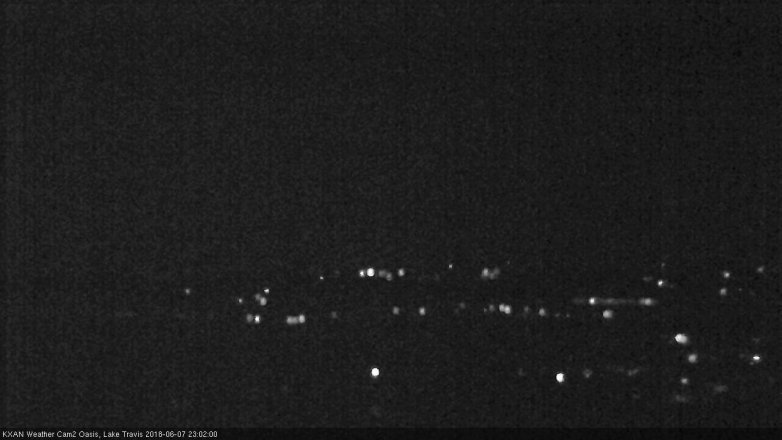 Lake Travis webcam, June 7, 2018 10:05 PM CT