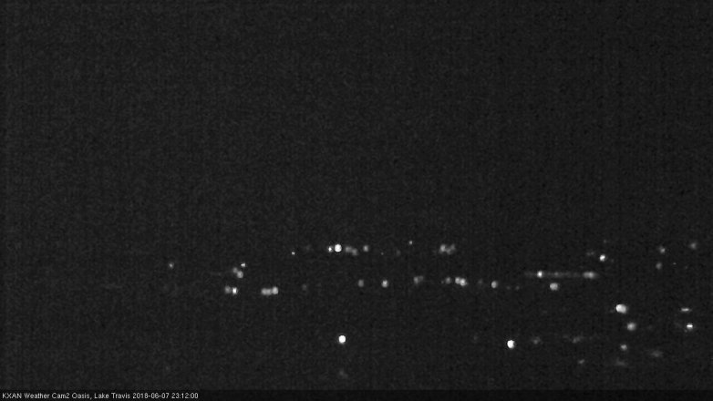 Lake Travis webcam, June 7, 2018 10:15 PM CT