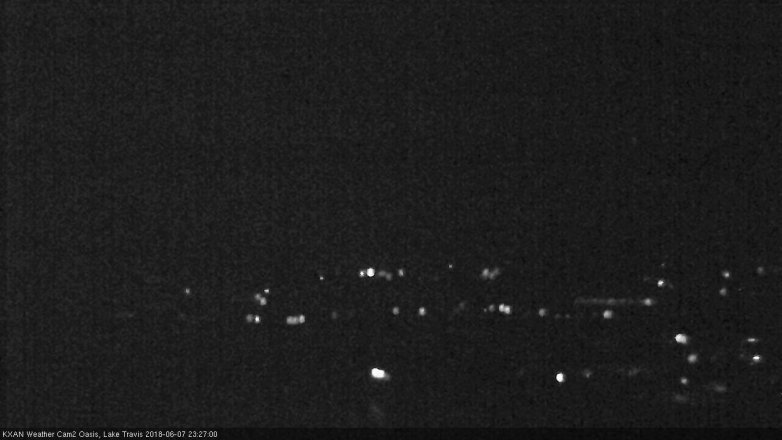 Lake Travis webcam, June 7, 2018 10:30 PM CT