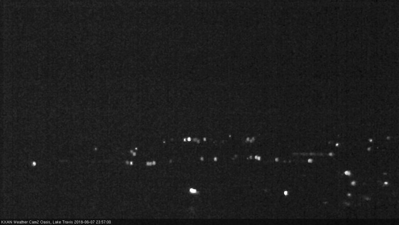 Lake Travis webcam, June 7, 2018 11:00 PM CT
