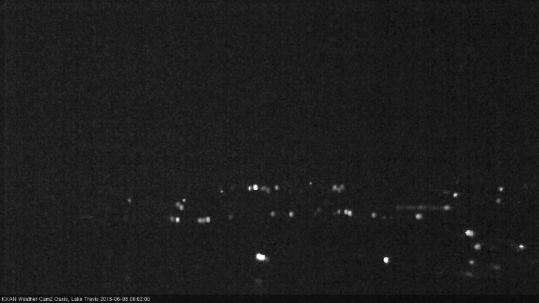 Lake Travis webcam, June 7, 2018 11:05 PM CT