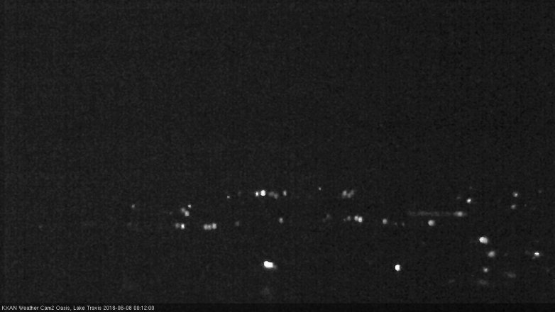 Lake Travis webcam, June 7, 2018 11:15 PM CT
