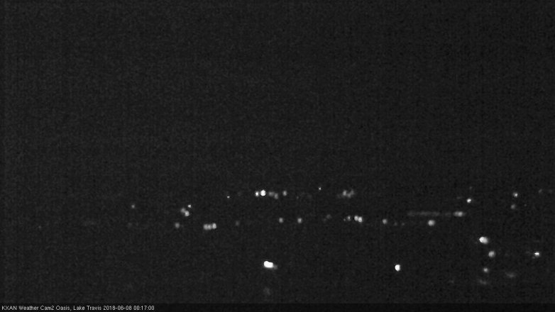 Lake Travis webcam, June 7, 2018 11:20 PM CT