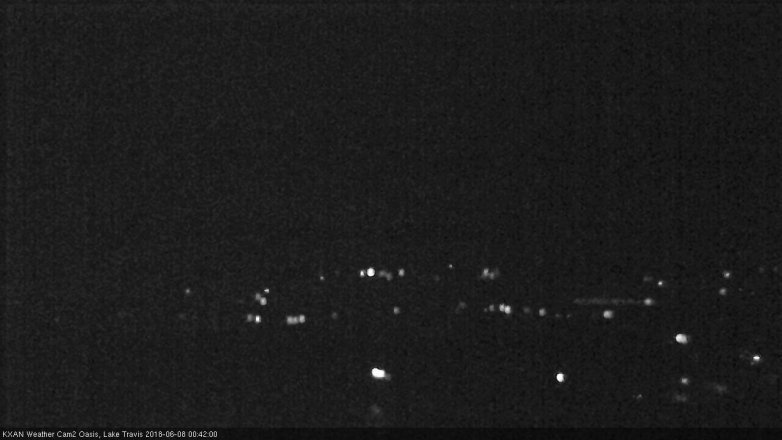 Lake Travis webcam, June 7, 2018 11:45 PM CT