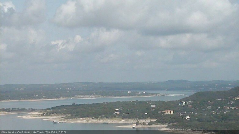 Lake Travis webcam, June 8, 2018 9:05 AM CT
