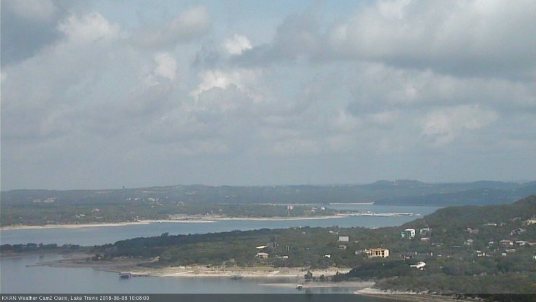 Lake Travis webcam, June 8, 2018 9:10 AM CT