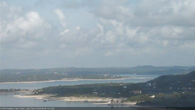 Lake Travis webcam, June 8, 2018 9:15 AM CT