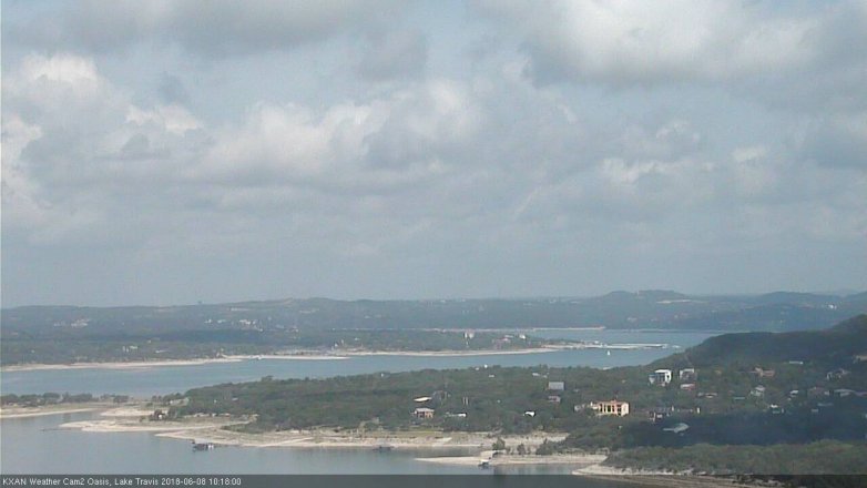 Lake Travis webcam, June 8, 2018 9:20 AM CT