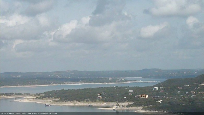 Lake Travis webcam, June 8, 2018 9:25 AM CT