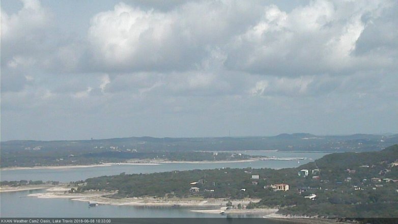Lake Travis webcam, June 8, 2018 9:35 AM CT