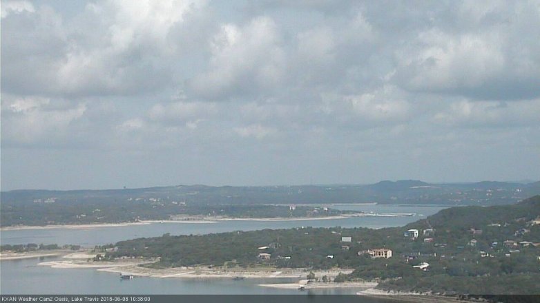 Lake Travis webcam, June 8, 2018 9:40 AM CT