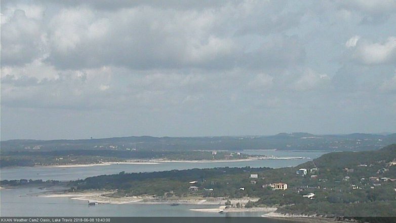 Lake Travis webcam, June 8, 2018 9:45 AM CT