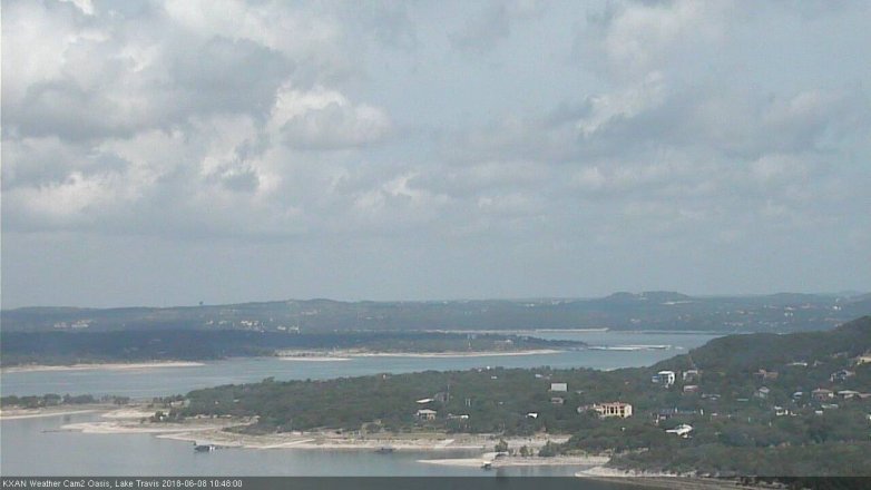 Lake Travis webcam, June 8, 2018 9:50 AM CT