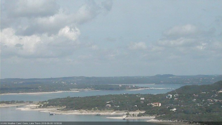 Lake Travis webcam, June 8, 2018 10:00 AM CT