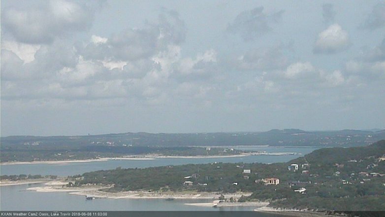 Lake Travis webcam, June 8, 2018 10:05 AM CT