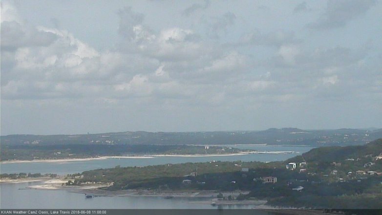 Lake Travis webcam, June 8, 2018 10:10 AM CT
