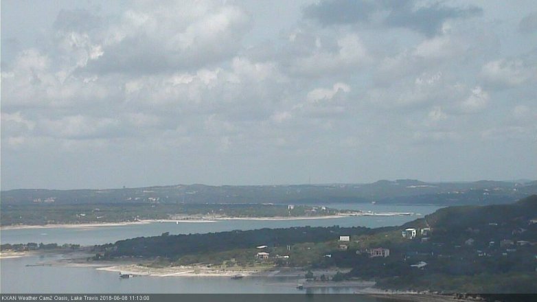 Lake Travis webcam, June 8, 2018 10:15 AM CT