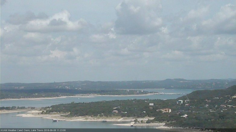 Lake Travis webcam, June 8, 2018 10:25 AM CT