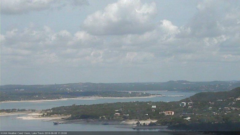Lake Travis webcam, June 8, 2018 10:30 AM CT