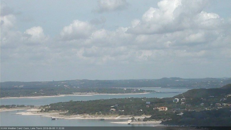 Lake Travis webcam, June 8, 2018 10:35 AM CT